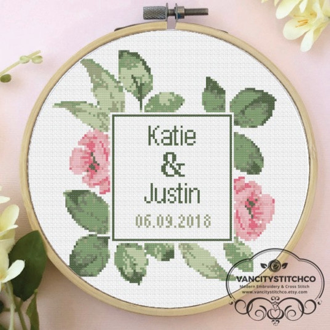 Cross Stitch Pattern Wedding Cross Stitch DIY Wedding Gift Etsy