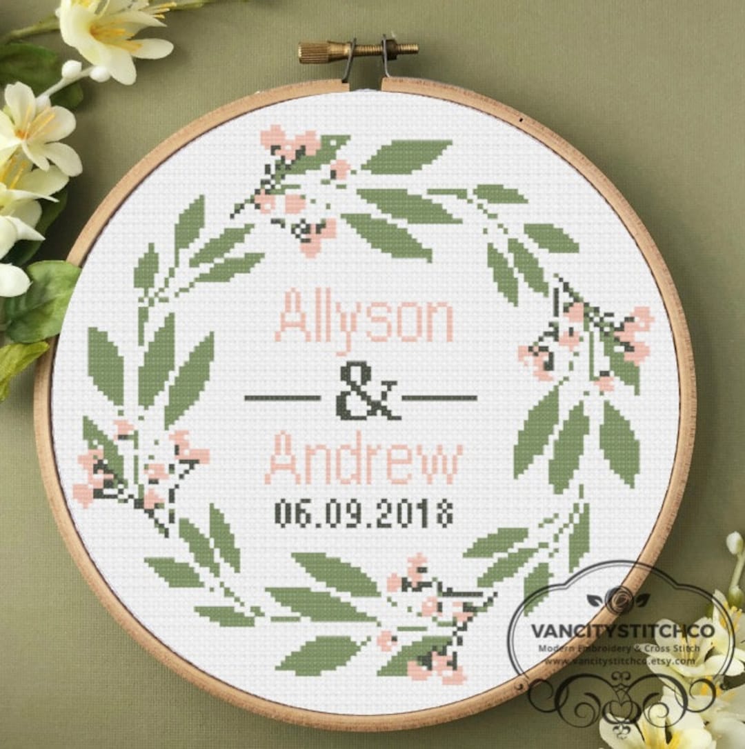 Cross Stitch Pattern Wedding Cross Stitch DIY Wedding Gift Etsy