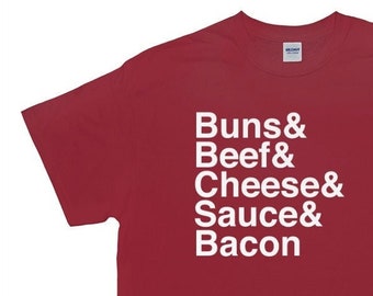 Dreaming of Burgers T-shirt, Foodie shirts, fun food shirt, hamburger lover t-shirt