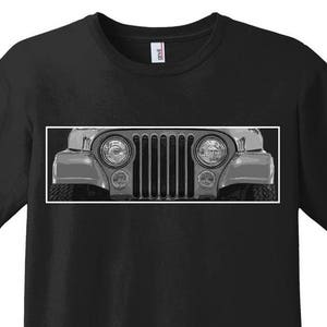 Jeep CJ Shirt, Vintage 4x4 Tee, Willys Jeep, Off-road T-shirt, Classic Jeep Gift for Men, American Automobilia, TJ, JK, Wrangler