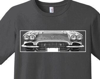 Chevy Corvette Shirt, Chevrolet Vette Shirt, Hot Rods, Retro CarT-shirt, Classic Car Gift for Men, Sports Car Apparel, Automobilia