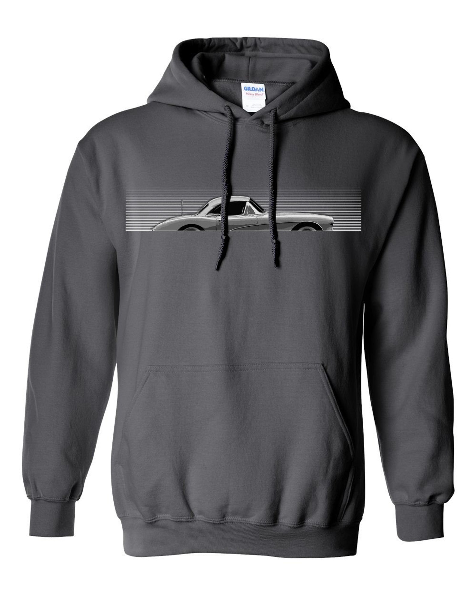 Classic Corvette Hot Rod Hoodie Chevy Vette Car Sweatshirt Etsy