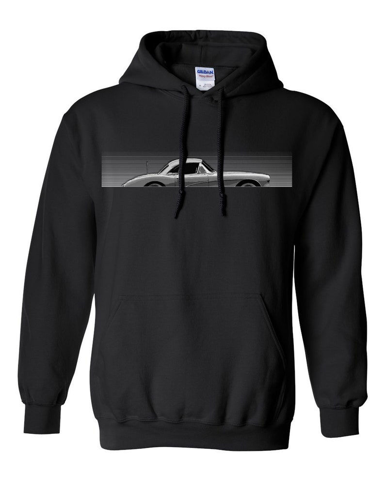 Classic Corvette Hot Rod Hoodie Chevy Vette Car Sweatshirt Etsy