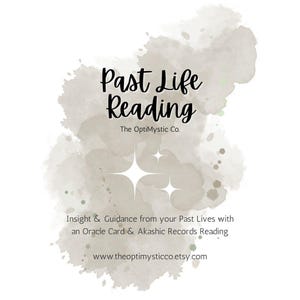 Lectures de vies antérieures | Carte Oracle + lecture voyante par The OptiMystic Co., livraison numérique 1-10 jours