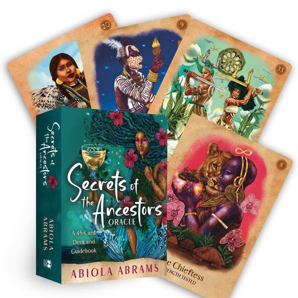 Secrets of the Ancestors Oracle by Abiola Abrams, Hay House, BRAND NEW 45 Card Deck and Guidebook