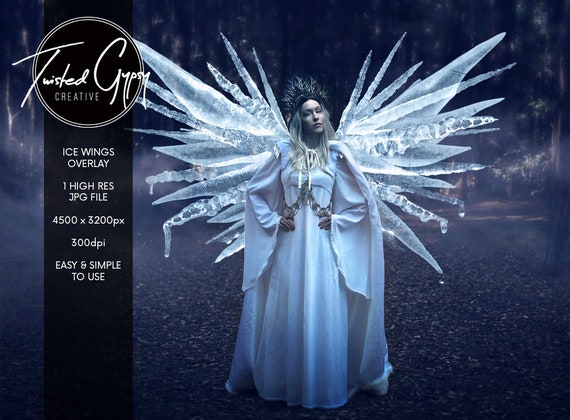 Ice Wings Overlay Digital Icicle Wings for Your Winter and - Etsy