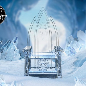 Fantasy Ice Throne Digital Background