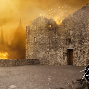 Castle Battle Ruins - Digital Background