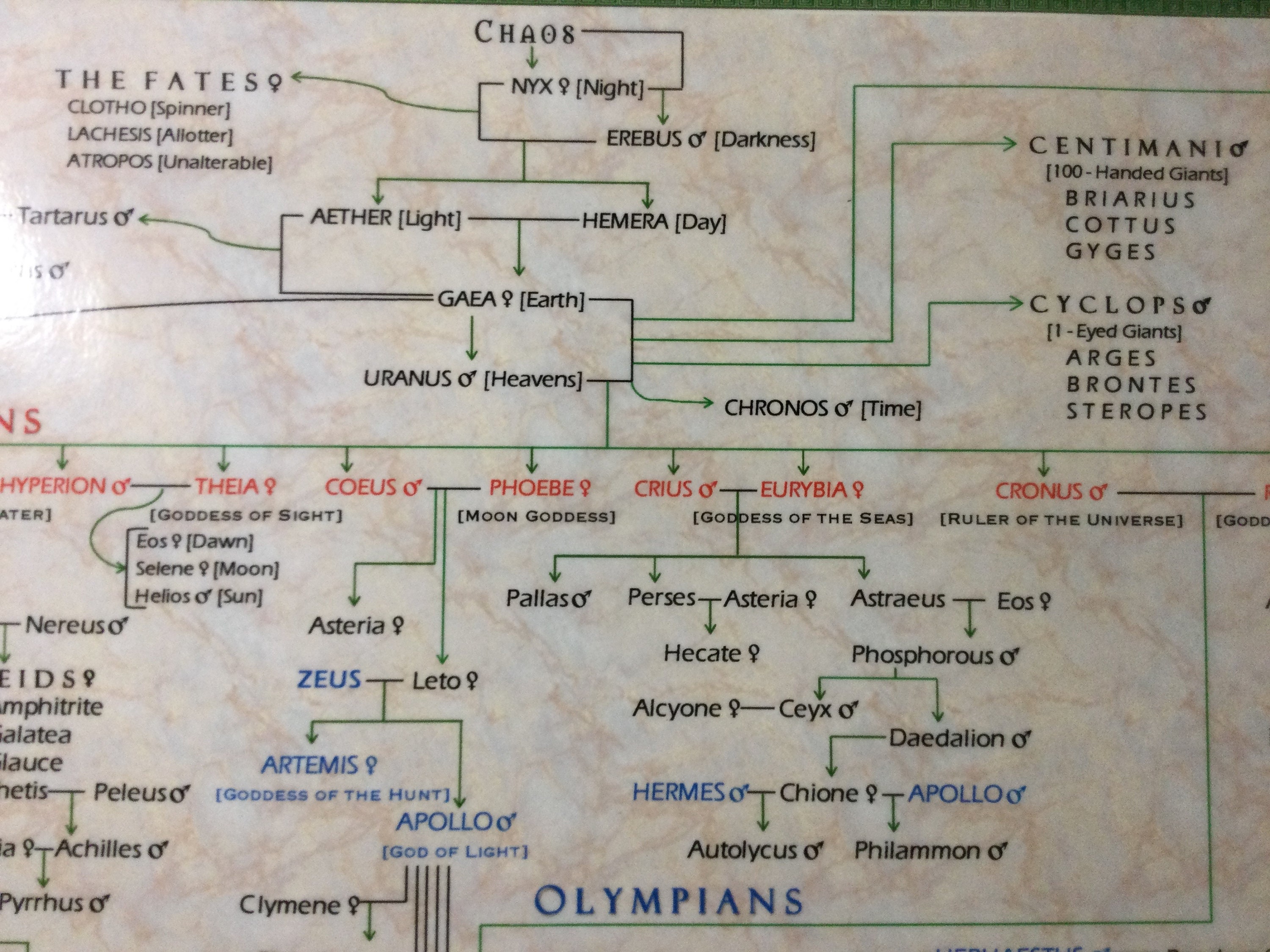 poseidon greek mythology family tree