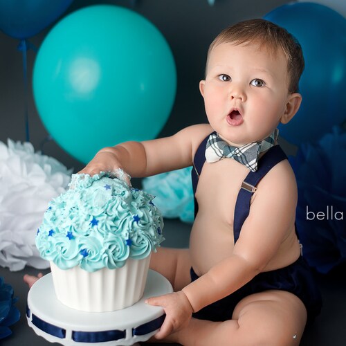 Baby Boy First Birthday Outfit Boy Cake Smash Outfit Baby Etsy