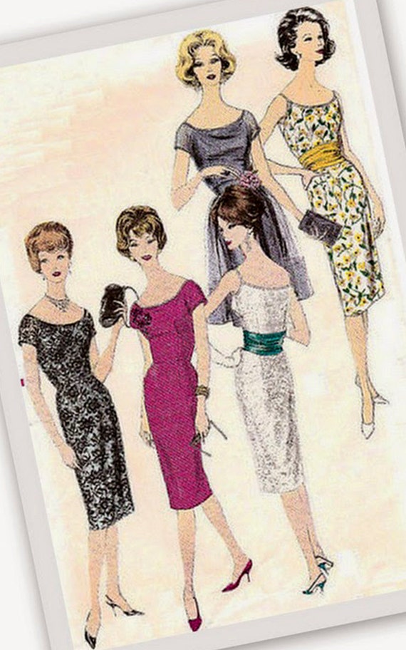 Vintage 1960s Vogue Special Design Pattern 4108 Slim Skirt One Etsy