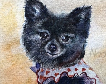 Custom Watercolor Dog Portrait- Dog Portrait from Photo- Dog Portrait-Custom Dog Art-Dog Memorial