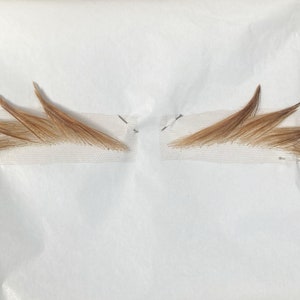 Professional Quality Realistic Dark Blonde / Light Brown Anime Cosplay Eyebrow Postiche Facial Wig Makeup Film Theatre TV