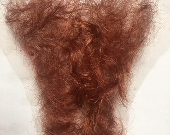 Professional Quality Fine Lace Red / Ginger / Auburn Full Coverage Pubic Wig  / Merkin for Film / Theatre / TV -  Hong Kong