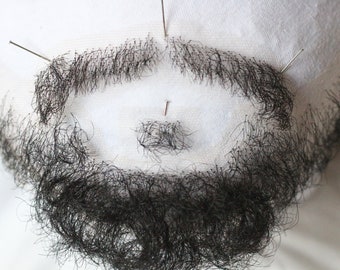 Barba Lunga 10 Cm In Capelli Umani E Sintetici – Parrucche In Pizzo Lacey Wigs – Halloween
