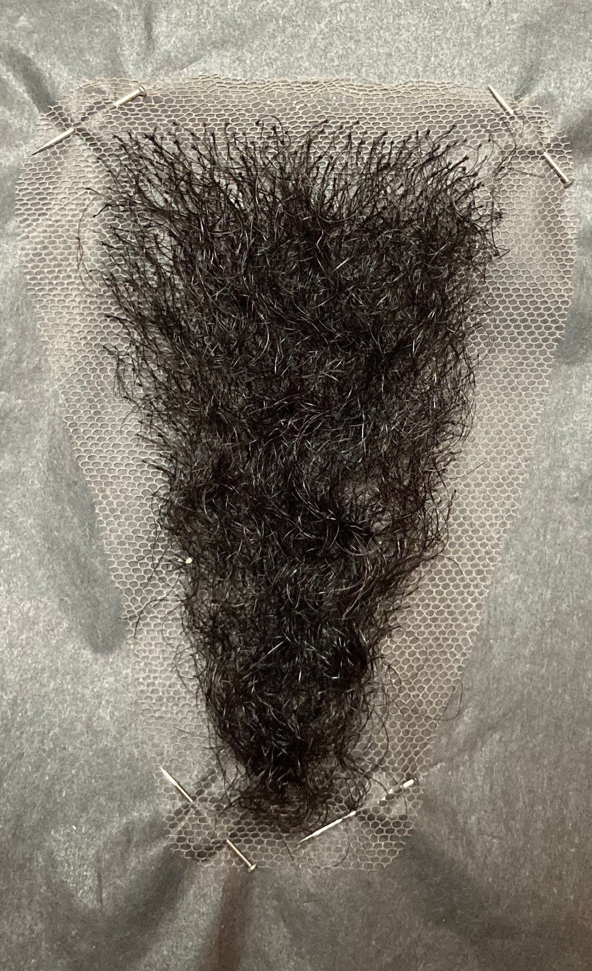 ZM hair female merkin pubic wig facial hair big size real human hair fake  pubic hair toupee