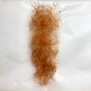 Professional Quality Fine Lace Ginger / Red Small Brazilian Pubic Wig / Merkin for Film / Theatre / TV
