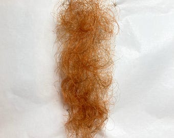 Professional Quality Fine Lace Ginger / Red Small Brazilian Pubic Wig / Merkin for Film / Theatre / TV