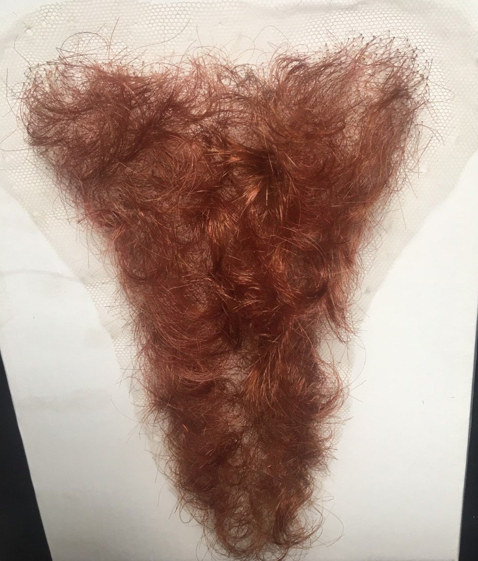 Professional Quality Fine Lace Red / Ginger / Auburn Full Coverage Pubic Wig  / Merkin for Film / Theatre / TV -  Hong Kong