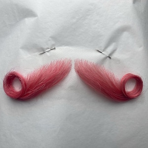 Professional Quality SFX Human Hair Hot Pink Drag False Moustache Film/ Theatre/ TV