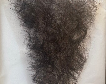 Professional Quality Fine Lace Brown Black Full Coverage Pubic Hair Wig  Toupee Merkin for Film Theatre TV