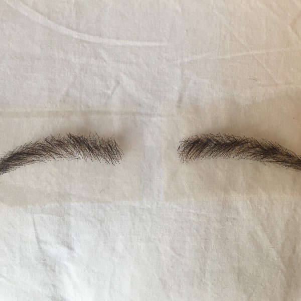 Qualité professionnelle réaliste noir/brun soigné sourcils postiche perruque faciale maquillage cinéma cinéma TV