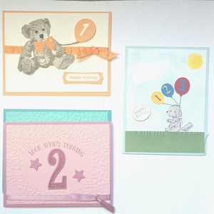 CLEARANCE-Children&#39;s Birthday Card-1st thru 5th