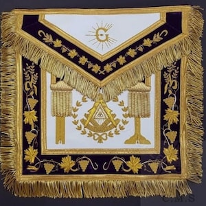 Masonic  grand lodge apron  style a hand made embroidered with premium quality