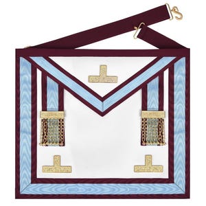 Worshipful Master Emulation Rite English Regulation Apron