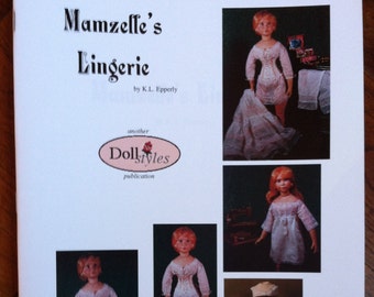 Mamzelle's Doll Lingerie – Sewing Pattern Book, Historical Costumes