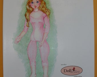 Mamzelle's Leather Body - instructional book on making a fully articulated leather body for your doll, 28 pages