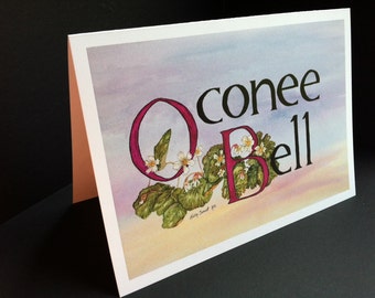 Oconee Bell logo Greeting Card