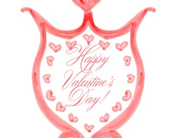 Happy Valentines Day gift tags