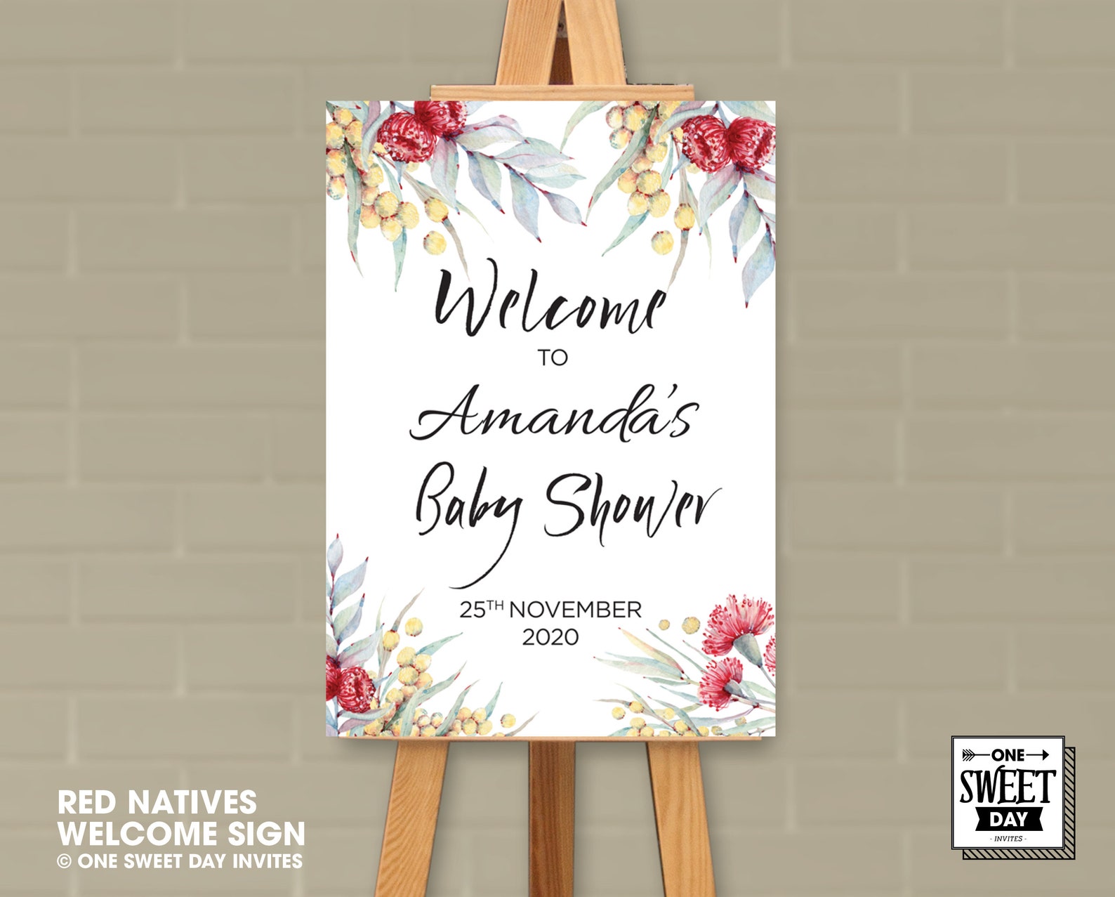 Baby Shower Invitation Australian Natives Baby Shower Invite Etsy