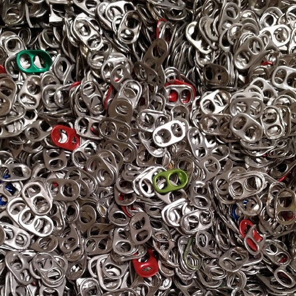 200 POP TOP Tabs, Soda tabs, Aluminum Can tabs, Ring pulls, Pull tabs, Pop tabs, soda can tabs, From Beer & Soda Cans *USA Seller*