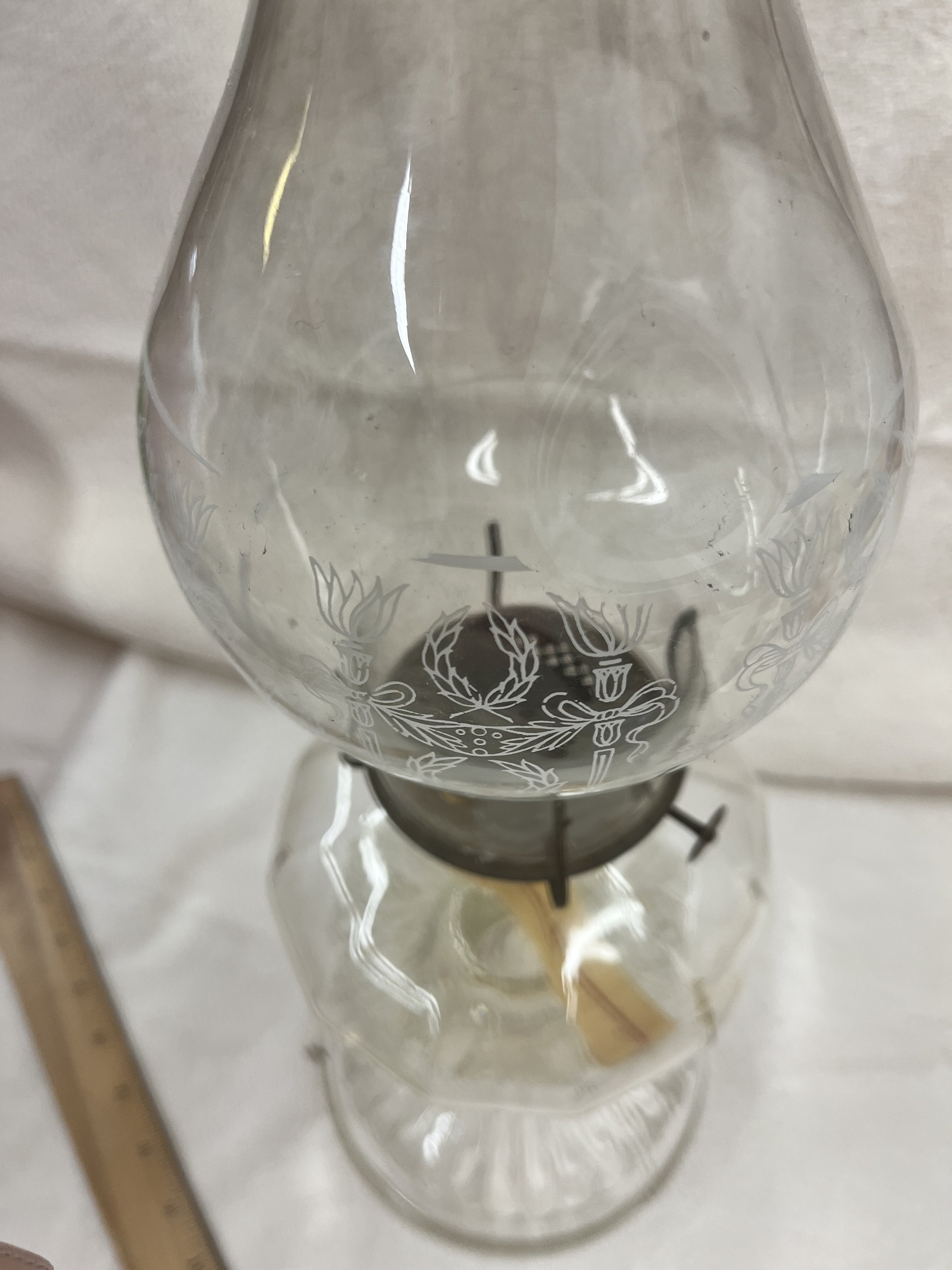 Plume and Atwood Oil Lamp With Shade Etsy