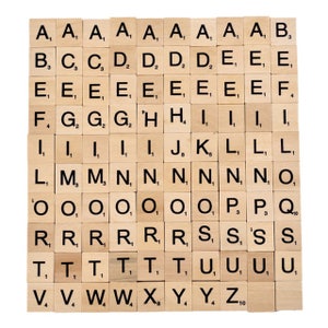 Sale, 20 Pack of Scrabble Tiles, Scrabble Tile Pieces, From Actual Scrabble Game,