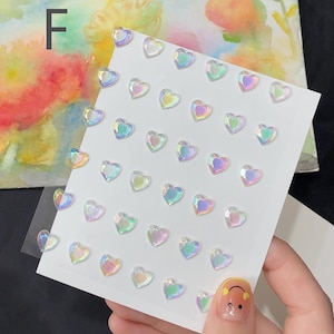 3D Pearl Rhinestone Face Jewelry Stickers, Self Adhesive Face Eyebrow Decoration, Stage Makeup Stickers, Diamond Nail Stickers,Face Stickers