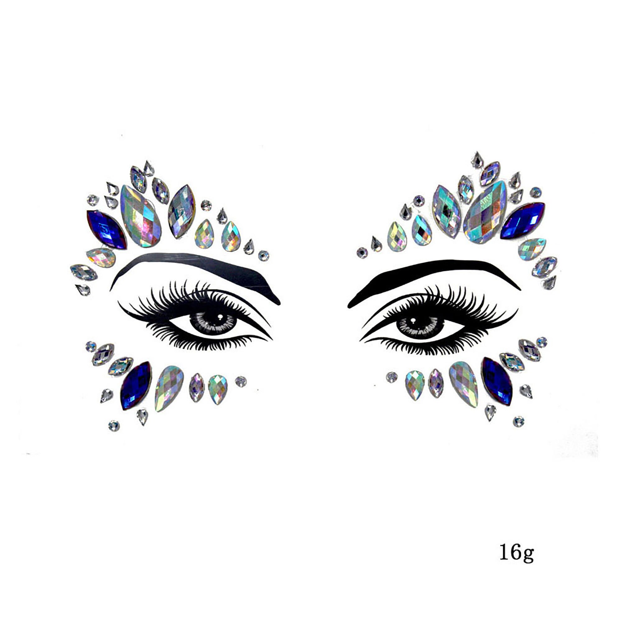 Face Jewels Festival Face Jewelry Rhinestones for Women Face Etsy