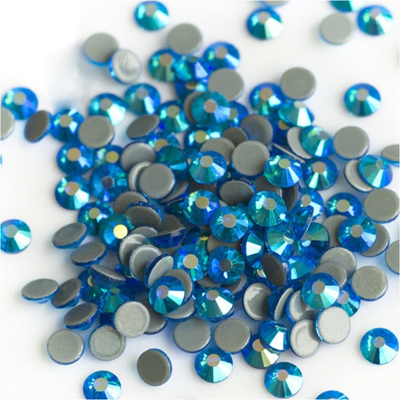 SS6-SS30 Capri Blue AB Color Crystal Glass DMC rhinestones | Etsy