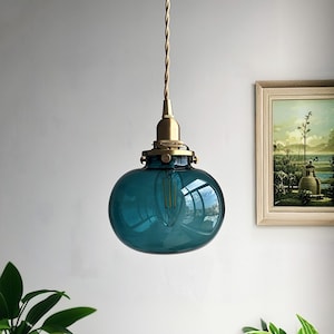 Balloon Pendant Light | Handmade Balloon Glass Chandelier | Hand Blown Glass Pendant Light Fixture | Modern Dining Room Light | Home Decor