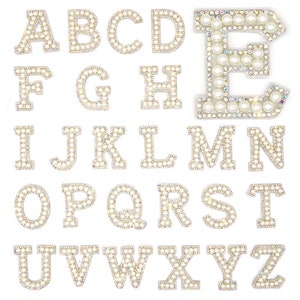 52 stykker Rhinestone Letter Stickers A-Z Letter Glitter Sticker 48ad