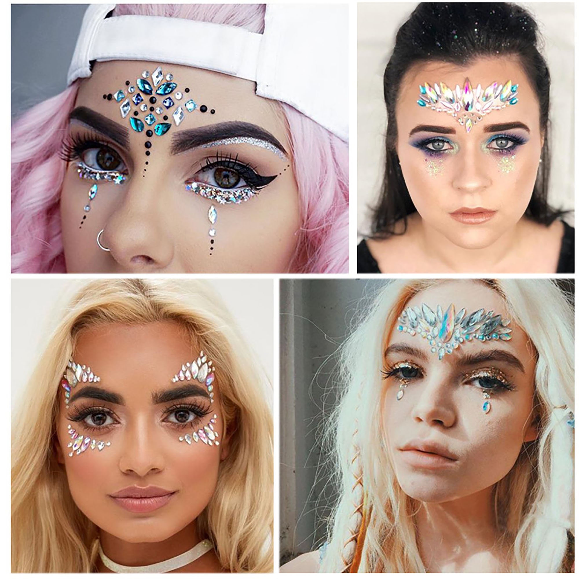 Face Jewels Festival Face Jewelry Rhinestones for Women Face Etsy