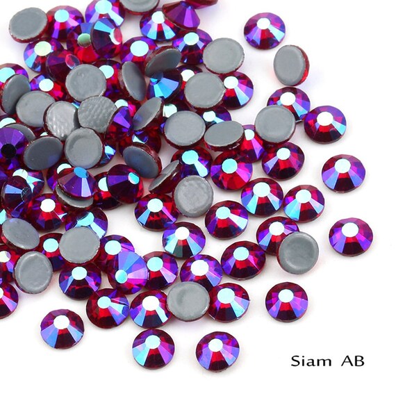Quality DMC FULL PACK 288 ss30 Crystal AB Iron-on Hotfix Rhinestones UK SELLER