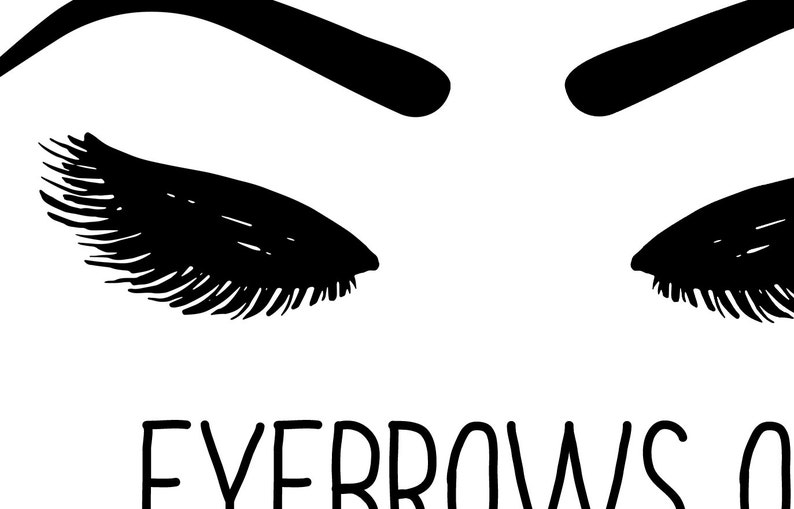 Eyebrows Prints Eyelash Print Eyebrow Printable Eyelash - Etsy UK