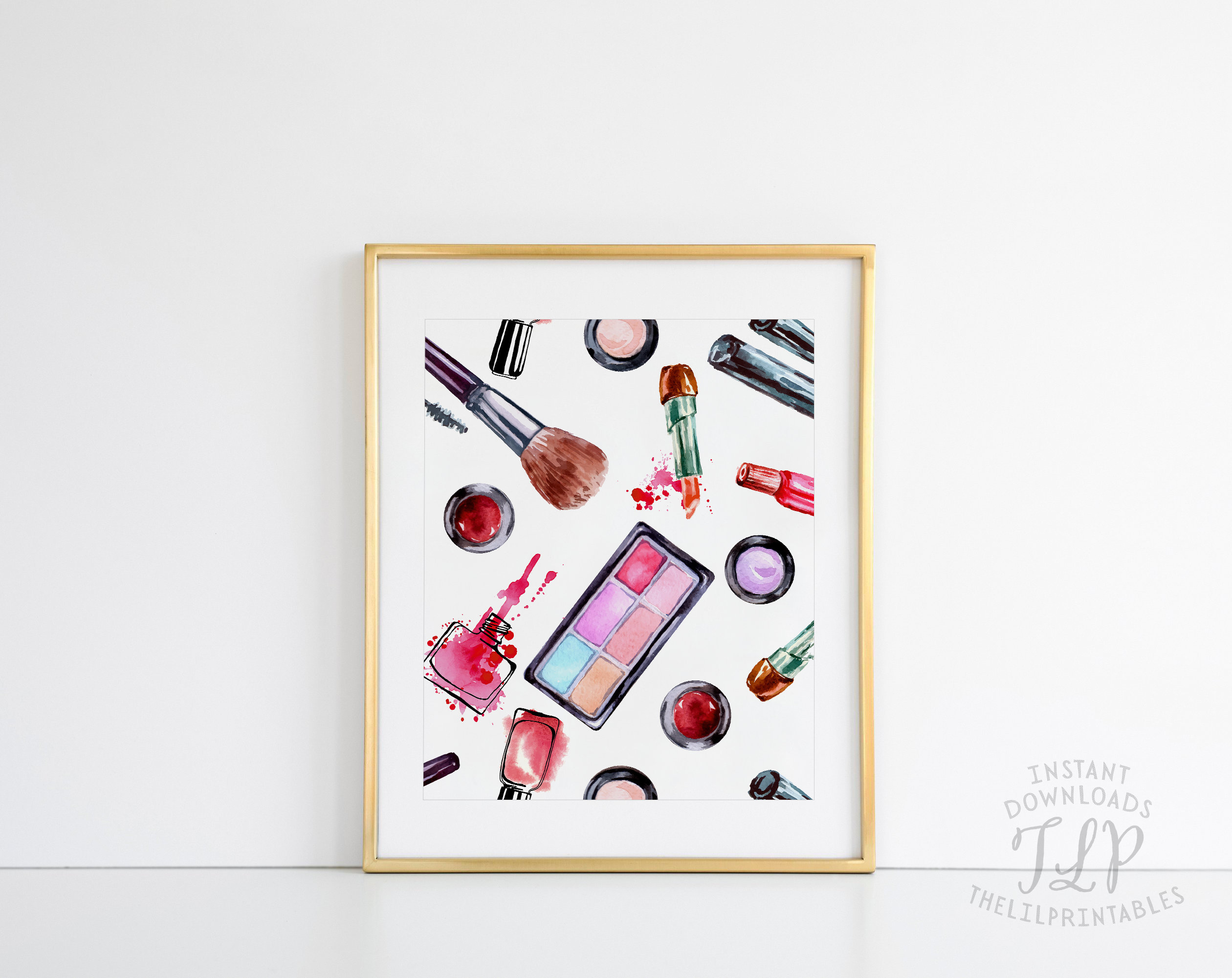 Makeup Printable Cosmetic Wall Art Beauty Room Wall Art Etsy