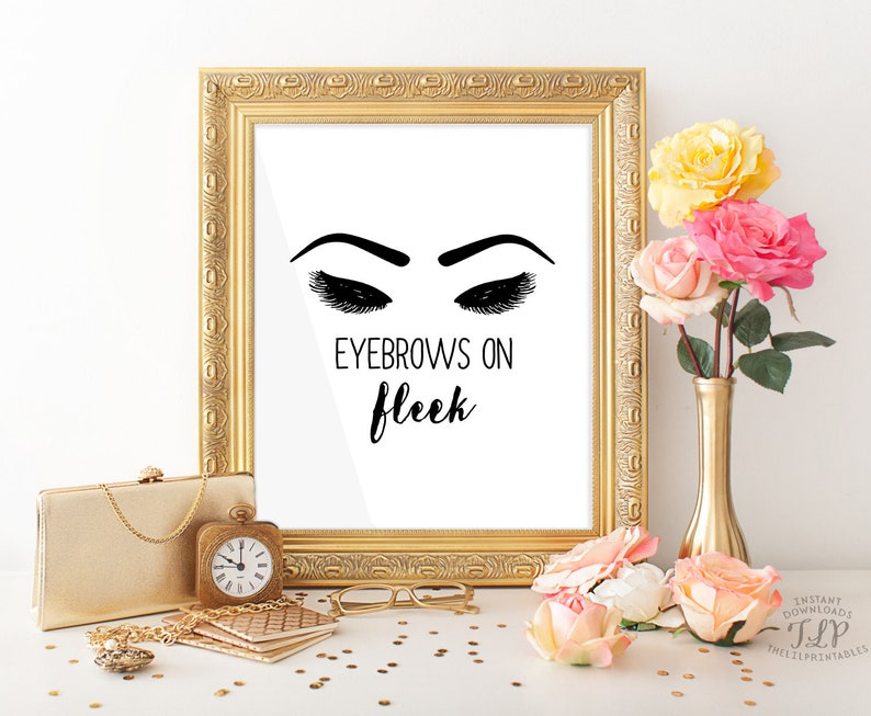 Eyebrows Prints Eyelash Print Eyebrow Printable Eyelash - Etsy UK
