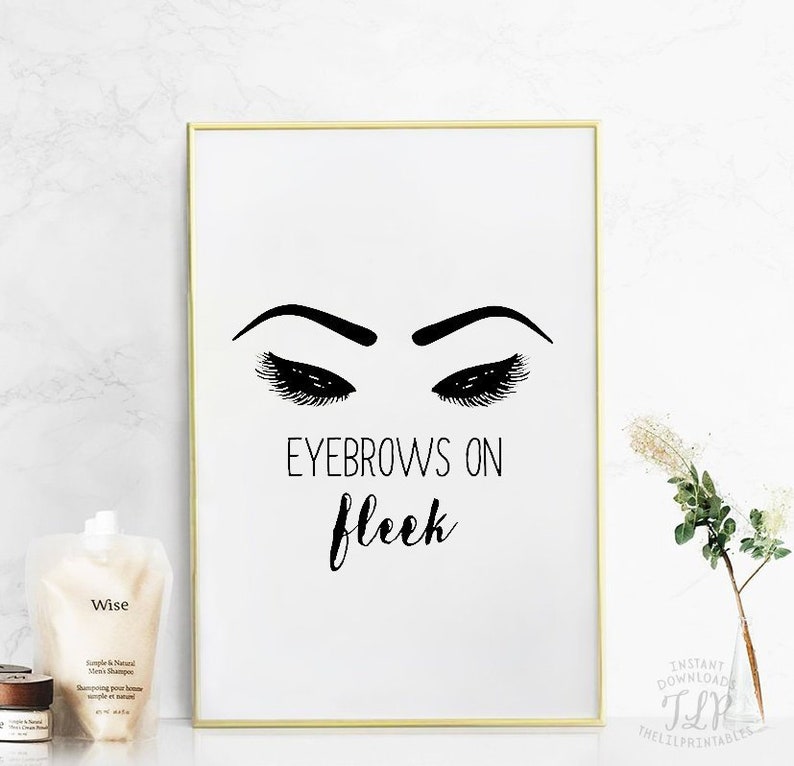 Eyebrows Prints Eyelash Print Eyebrow Printable Eyelash - Etsy UK