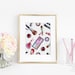 Makeup Printable Cosmetic Wall Art Beauty Room Wall Art - Etsy