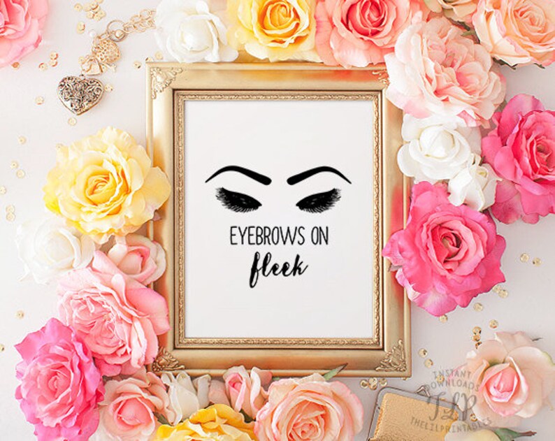 Eyebrows Prints Eyelash Print Eyebrow Printable Eyelash - Etsy UK